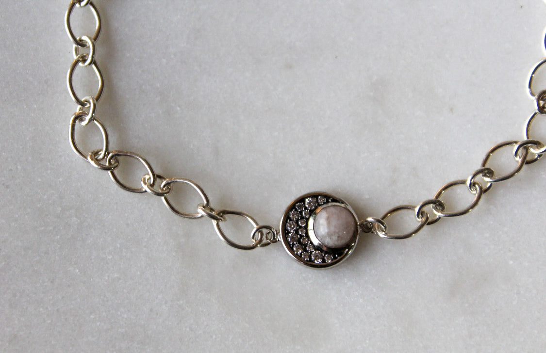 Midnight Moonbeam Bracelet | Sterling Silver