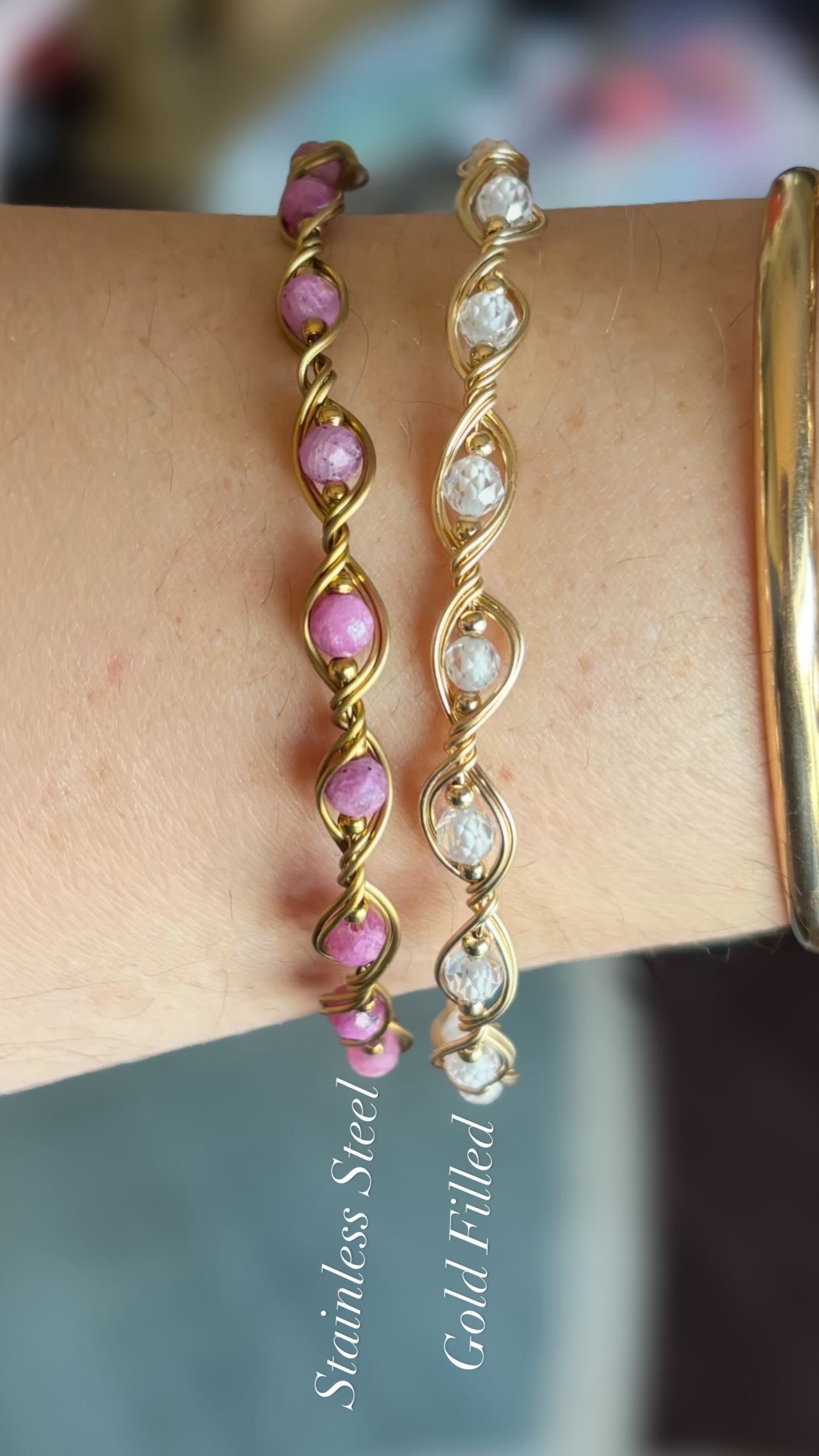 Infinity CZ Bracelet – Handmade