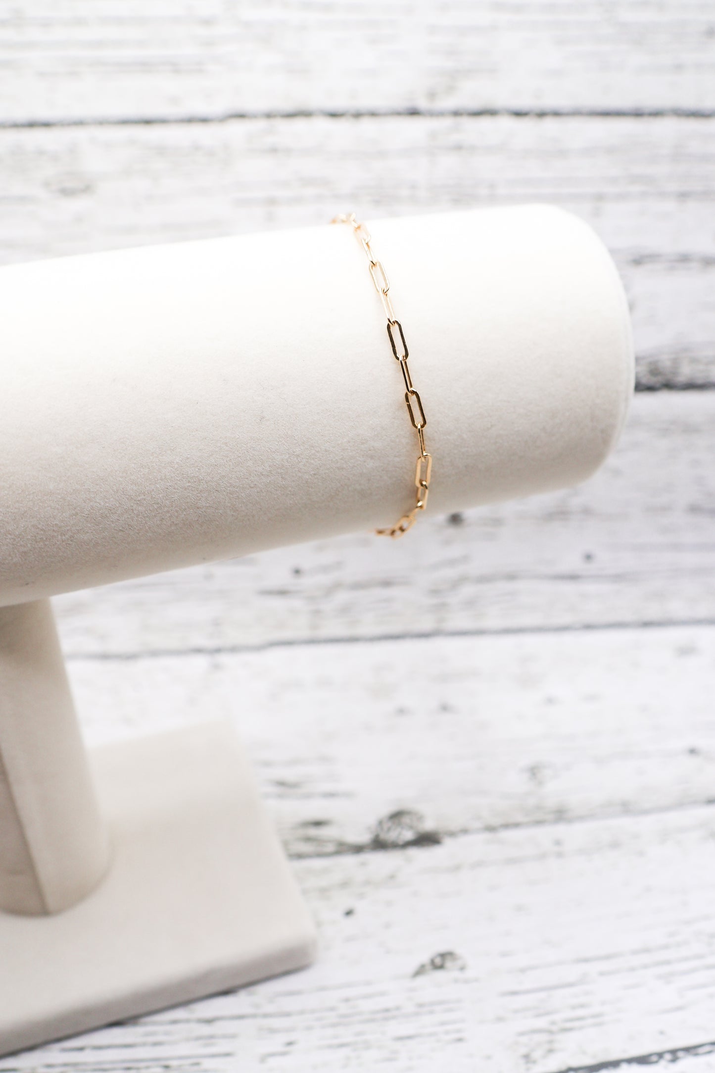 Gold Filled paperclip bracelet