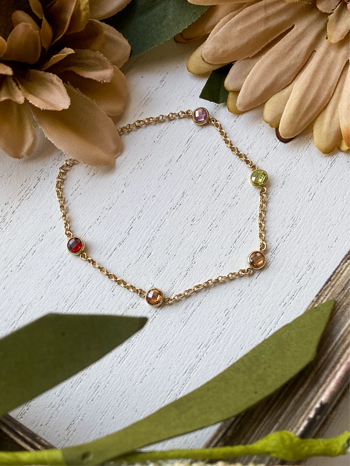 Birthstone Stationed Bracelet