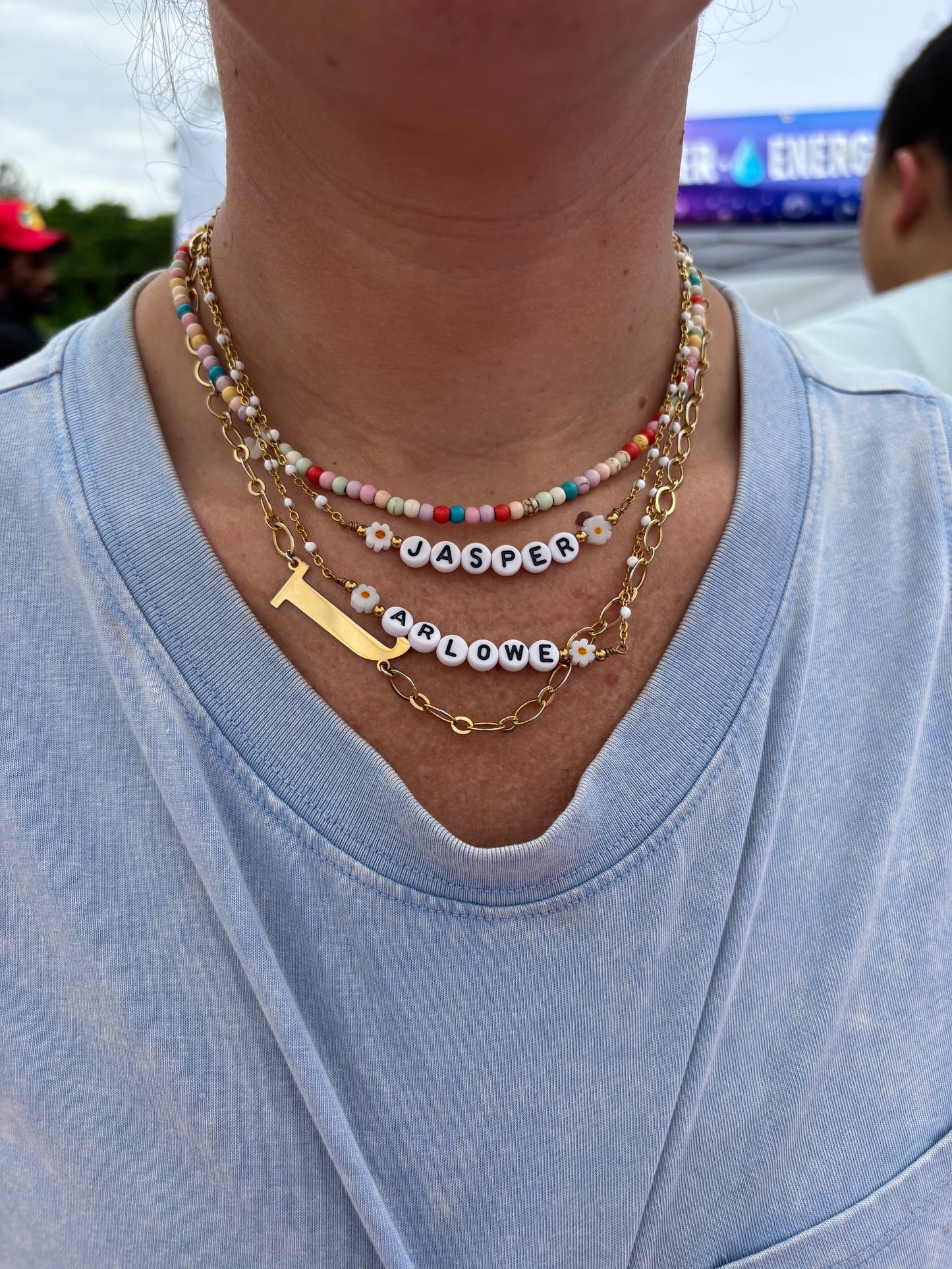 Custom Daisy Floral Necklace