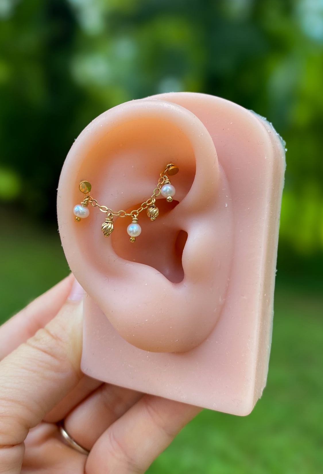 The Pearl’d Chain - 14kt Gold Filled Chain with Freshwater Pearls & Twisted Beads