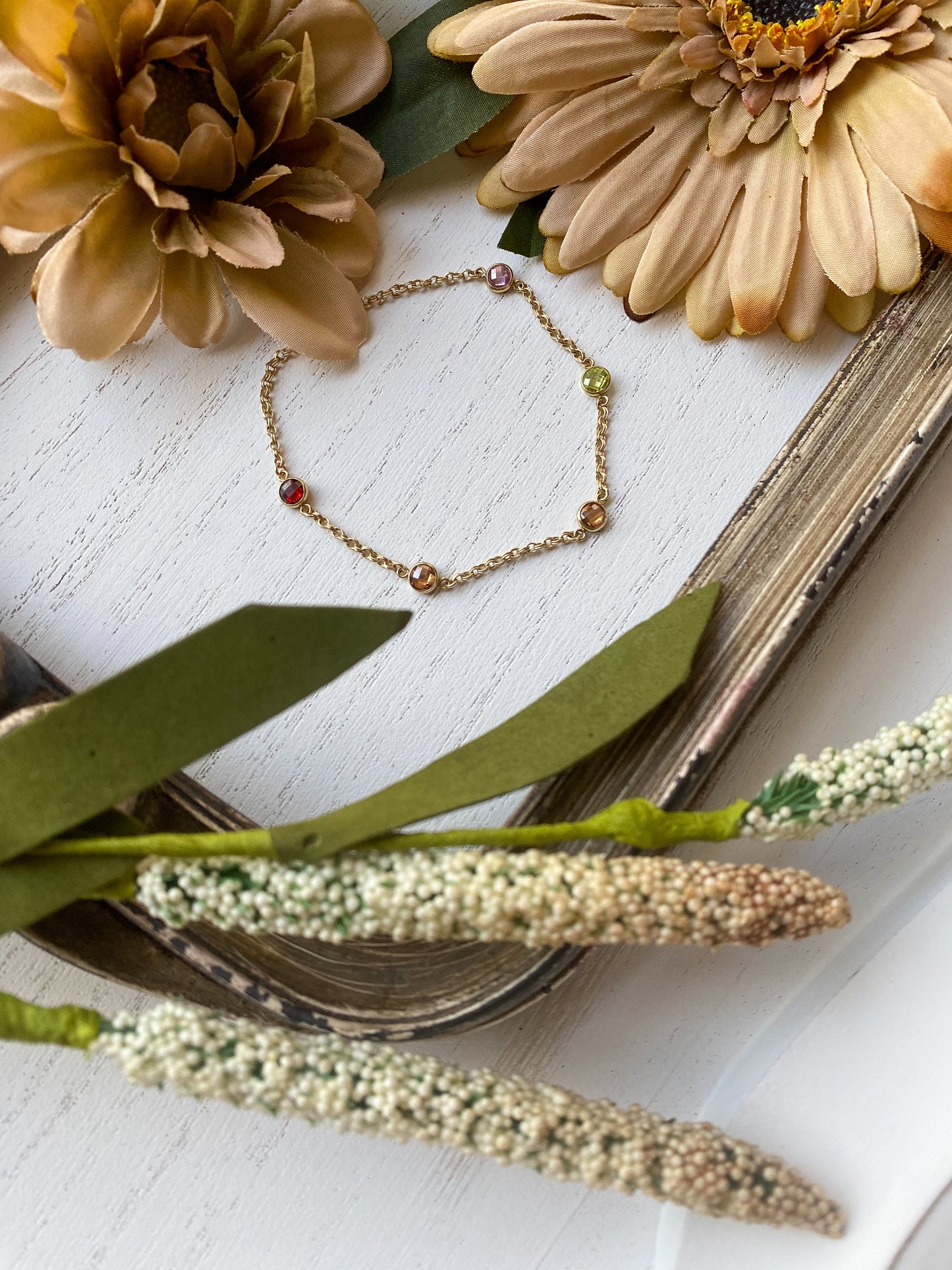 Birthstone Stationed Bracelet