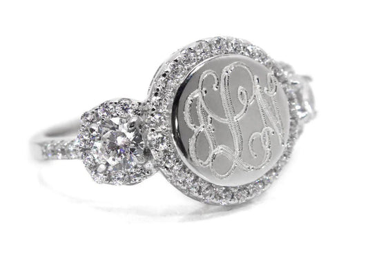 The Princess monogram ring