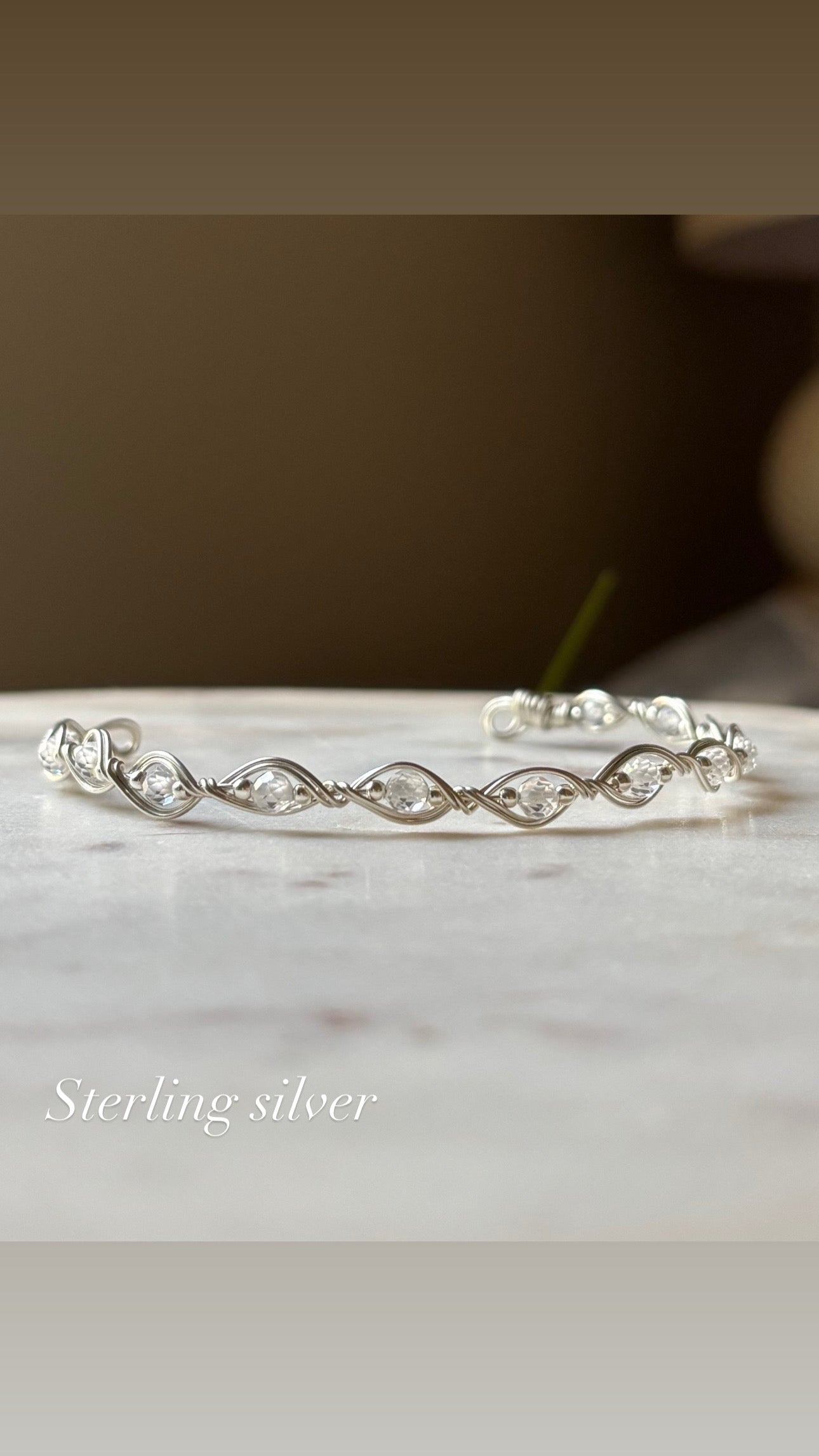 Infinity CZ Bracelet – Handmade