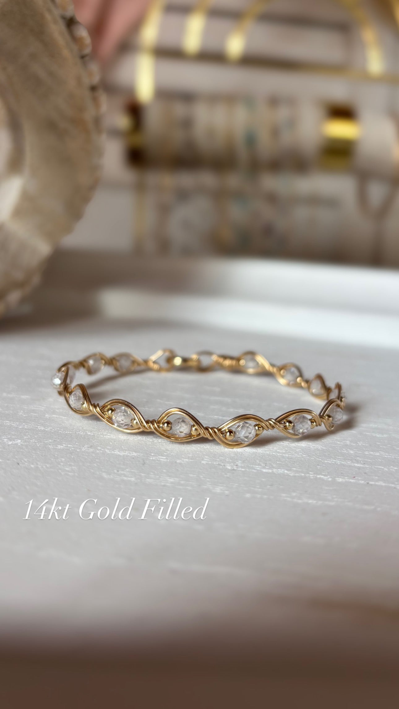 Infinity CZ Bracelet – Handmade