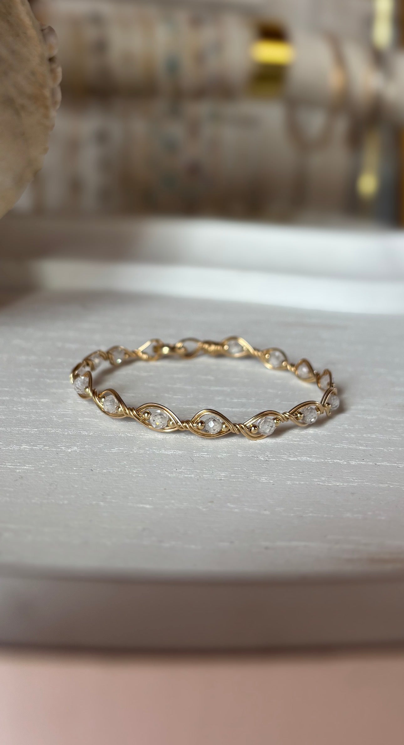 Infinity CZ Bracelet – Handmade