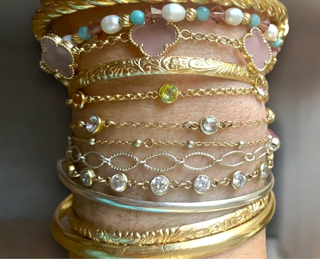 Birthstone Stationed Bracelet