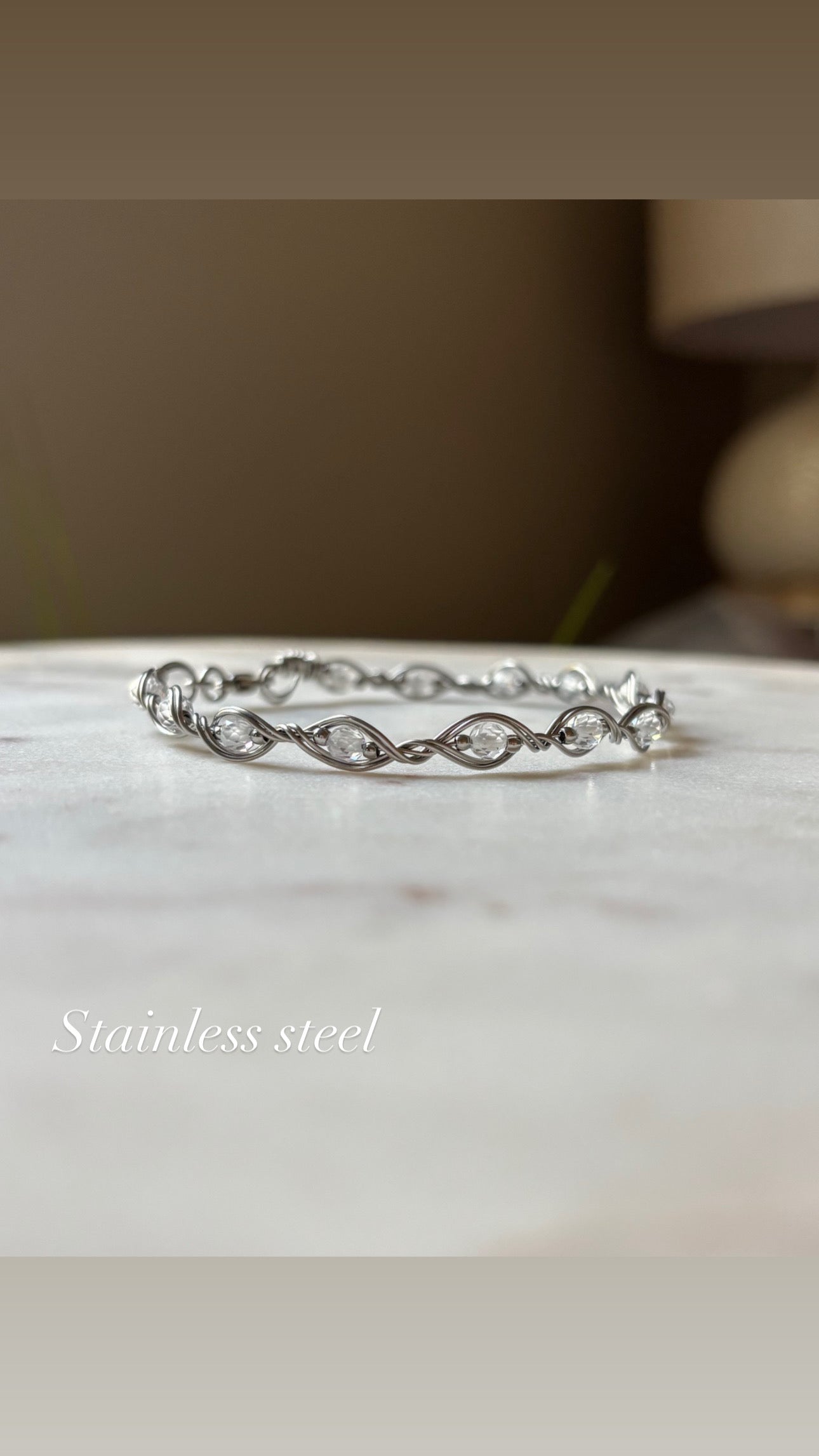 Infinity CZ Bracelet – Handmade
