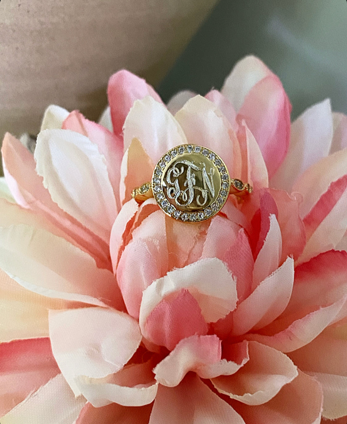 “The Blake” Monogrammed Ring