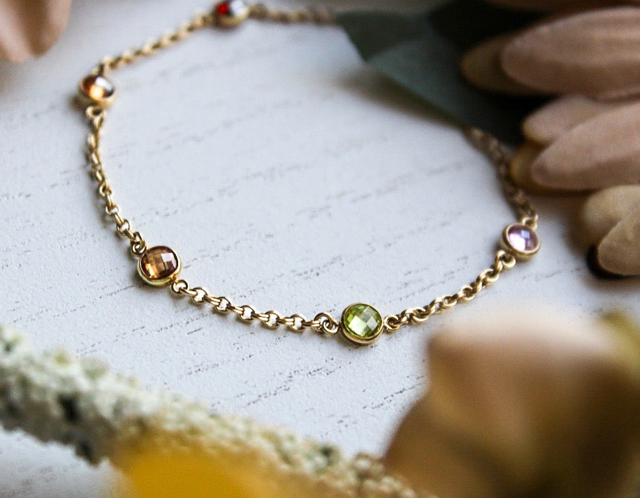 This is a picture of a permanent bracelet before it is out on the customer 